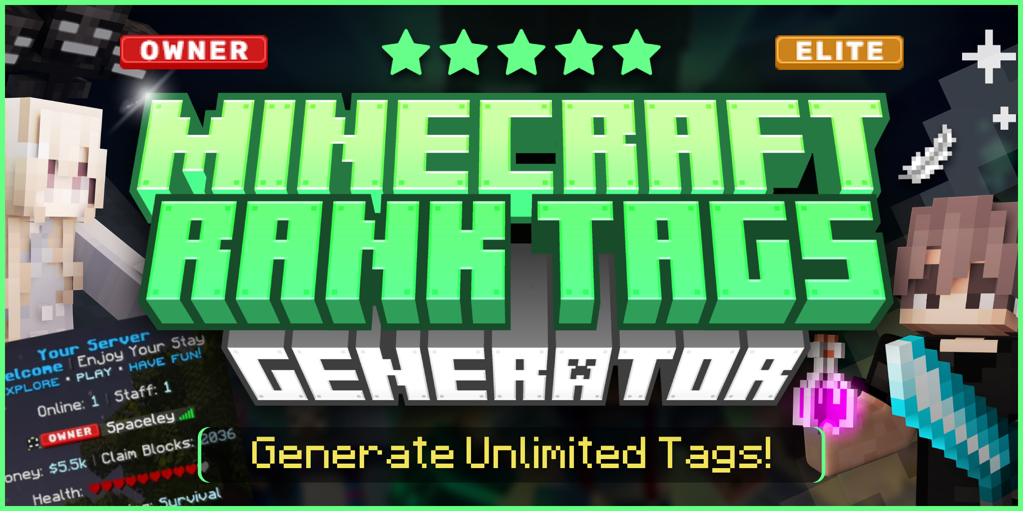 Minecraft Rank Tag Generator
